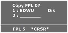 APT Airport-Seite am GPS-Display zeigt Startflugplatz und Cursor